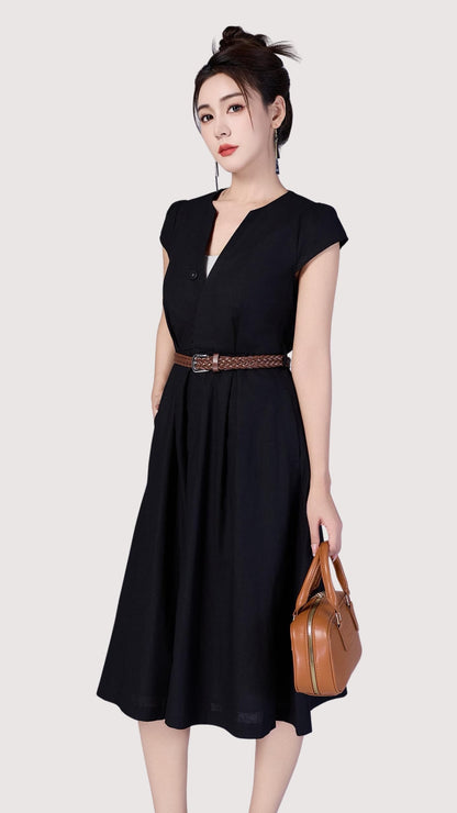 Ziri V-Neck Aline Dress
