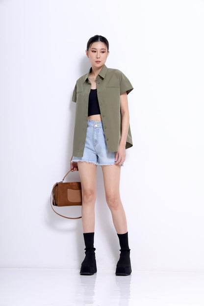 Riya Oversized Shirt with Pockets