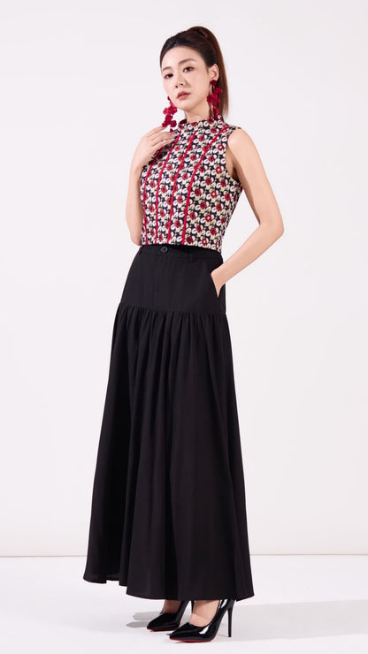 Hua Oriental Jacquard Top