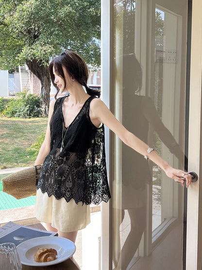 PREORDER - Yuka Lace Tank Top