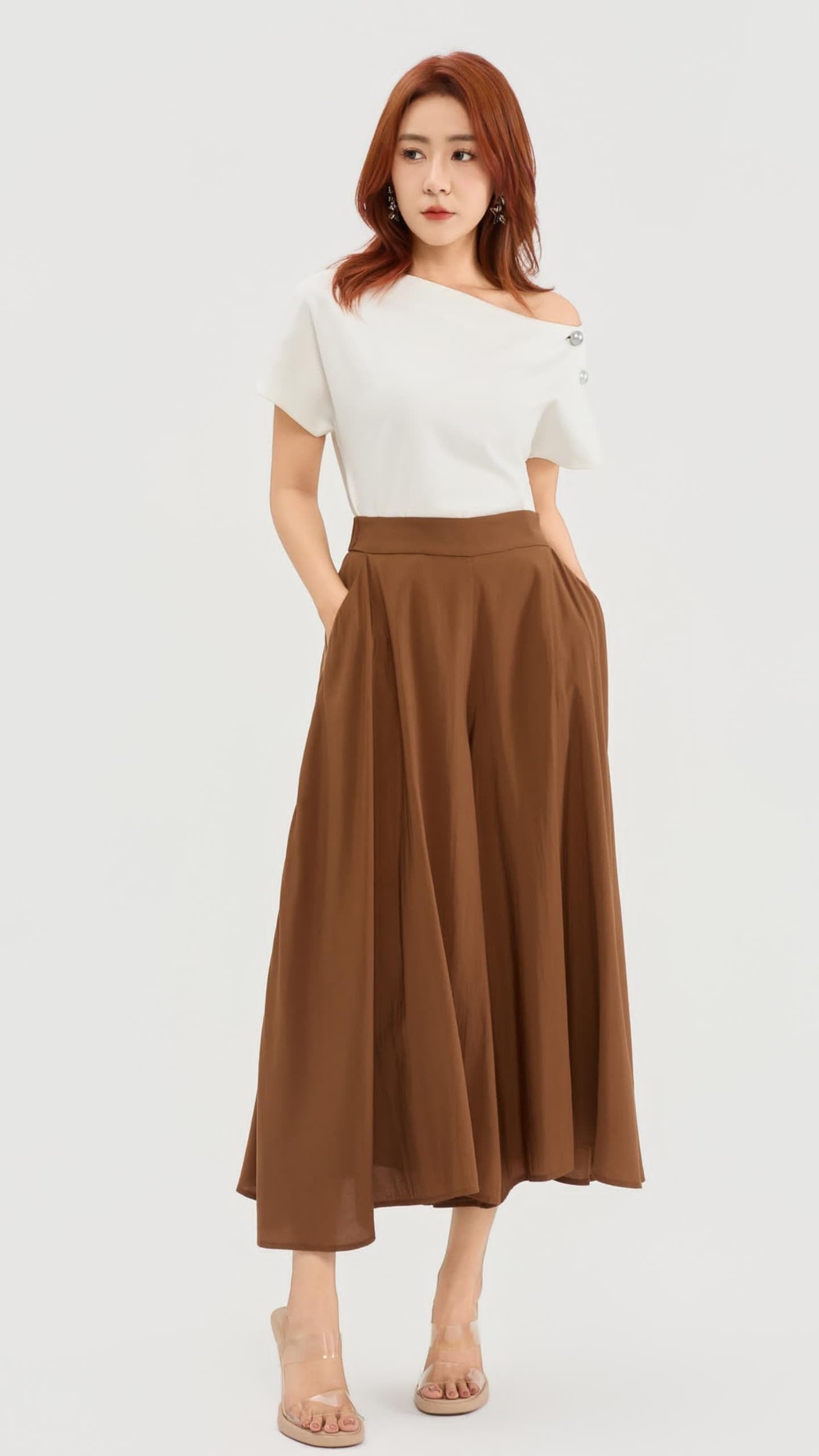 Ziri Drop Shoulder Asymmetrical Top