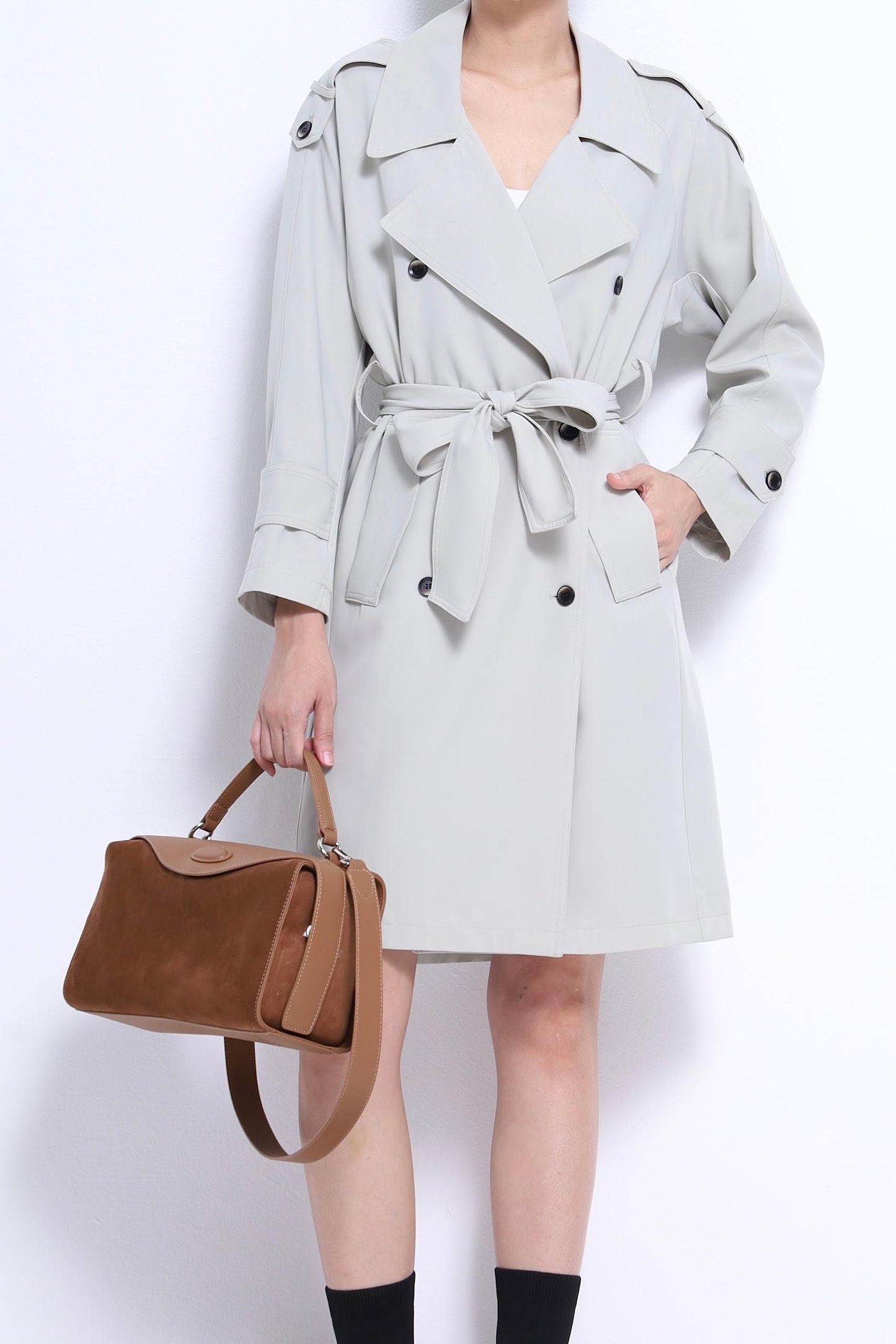 Naomi Light Midi Trench Jacket