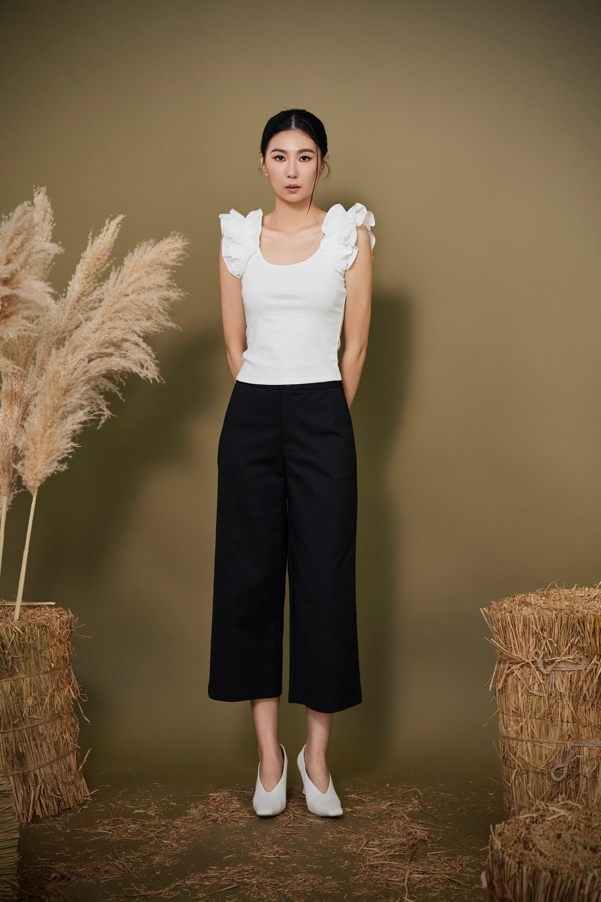 Layla Ruffle Sleeve Knit Top