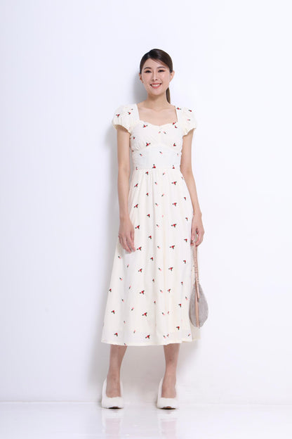 Daisy Floral Embroidered Dress