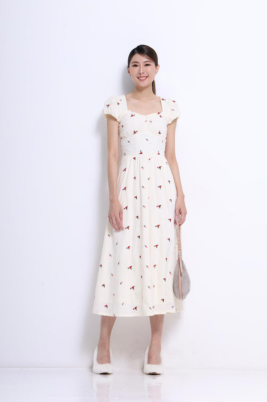 Daisy Floral Embroidered Dress