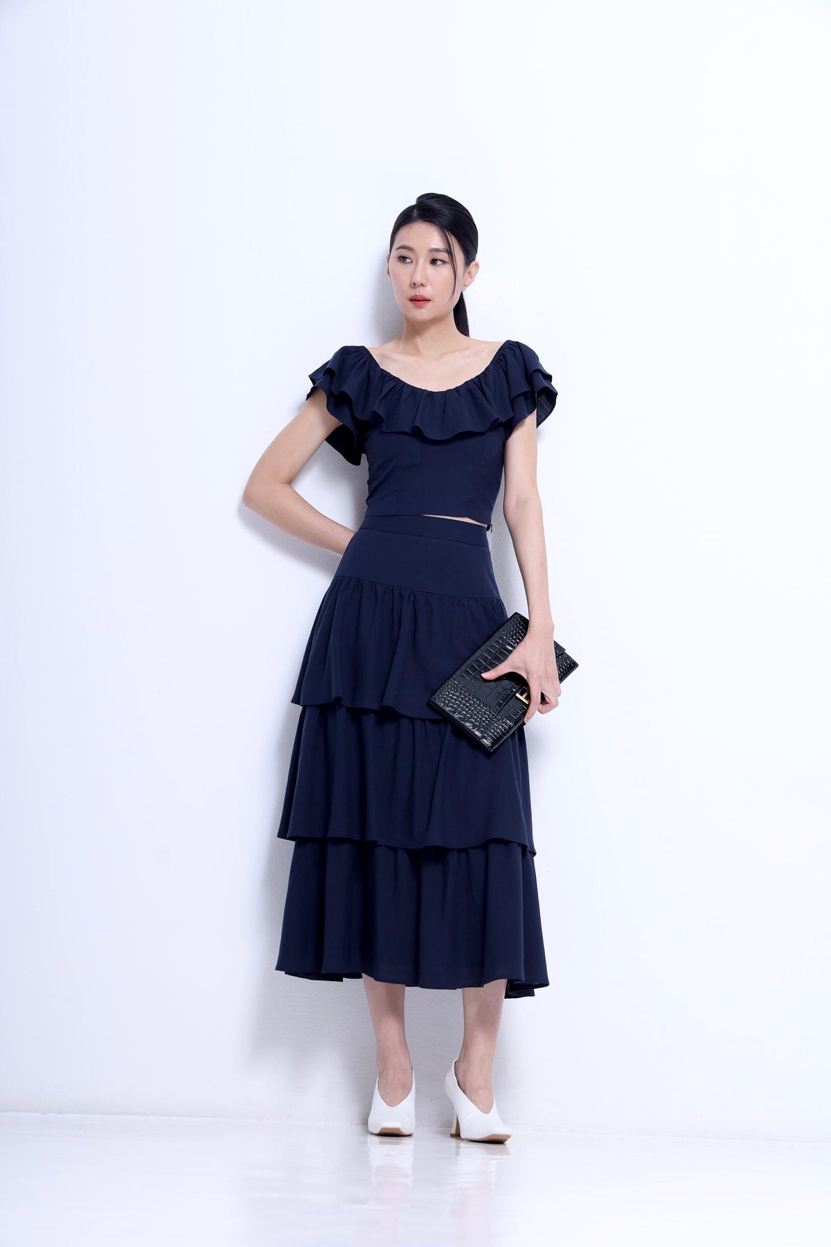 Mona Ruffle Layered Skirt