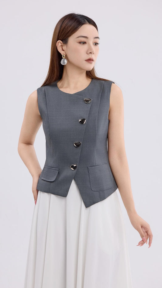Autelia Button Down Tailored Vest