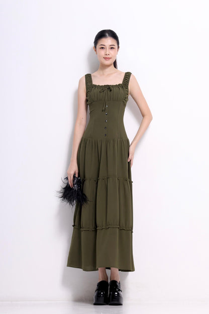 Denise Ruffled A-line Dress