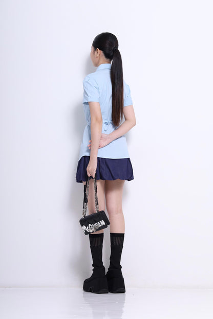 Sera Bubble Hem Mini Skirt