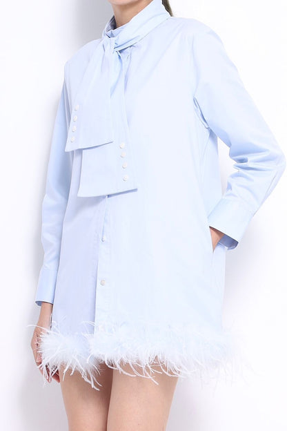 Jinny Feather Shirt Dress