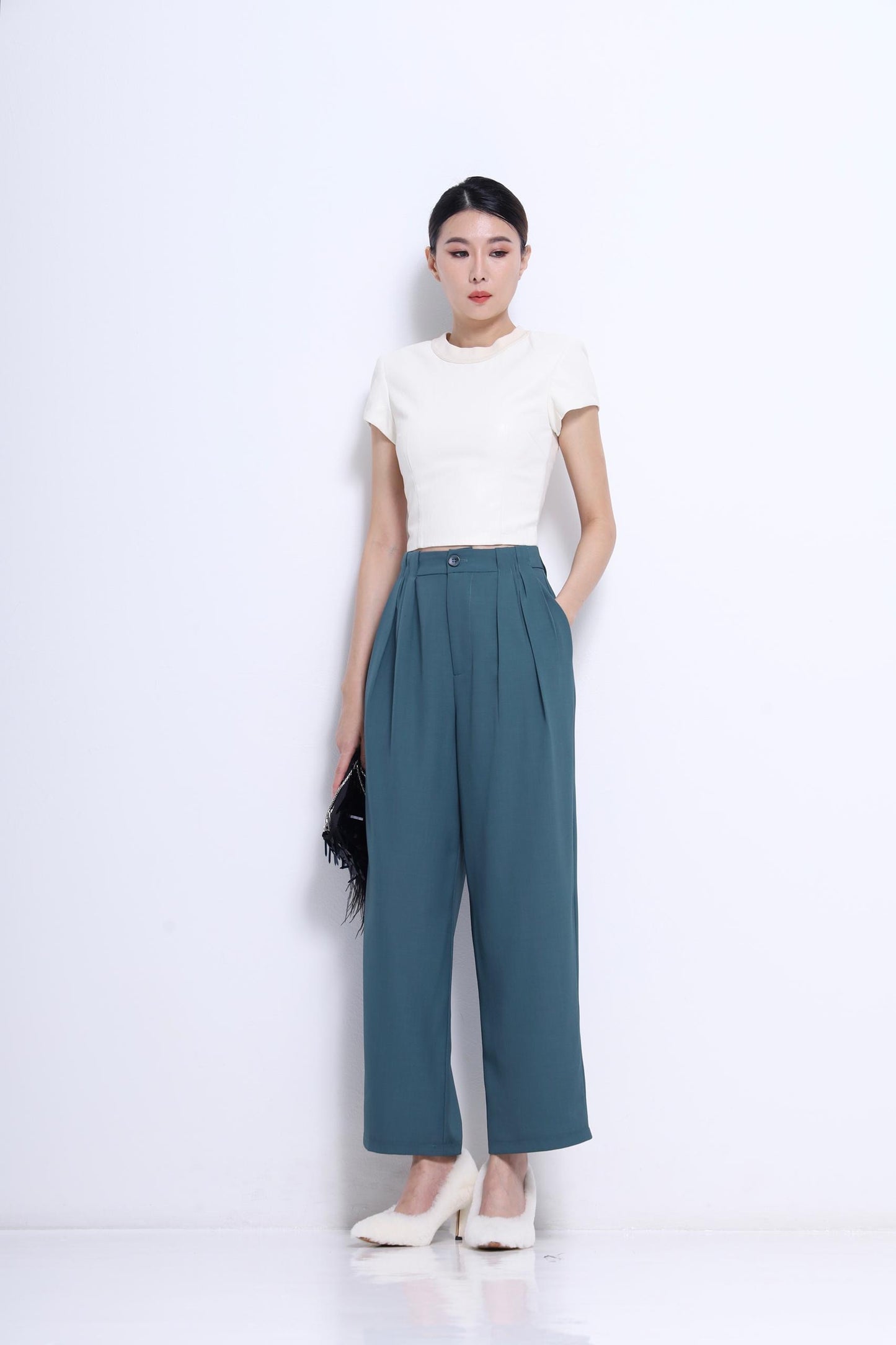 Olivia Faux Leather Top