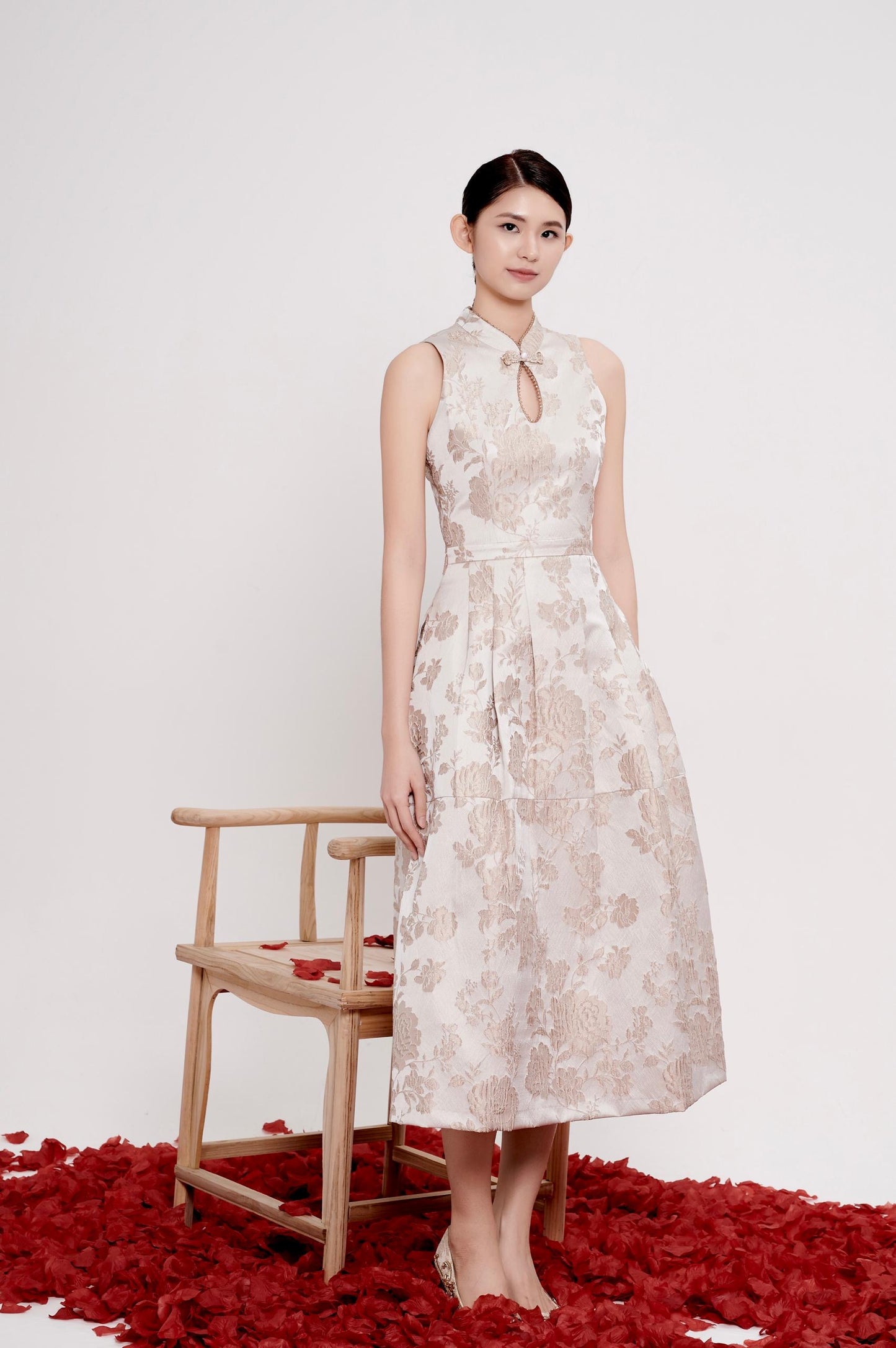 Zhen Orient Crystal Qipao Dress