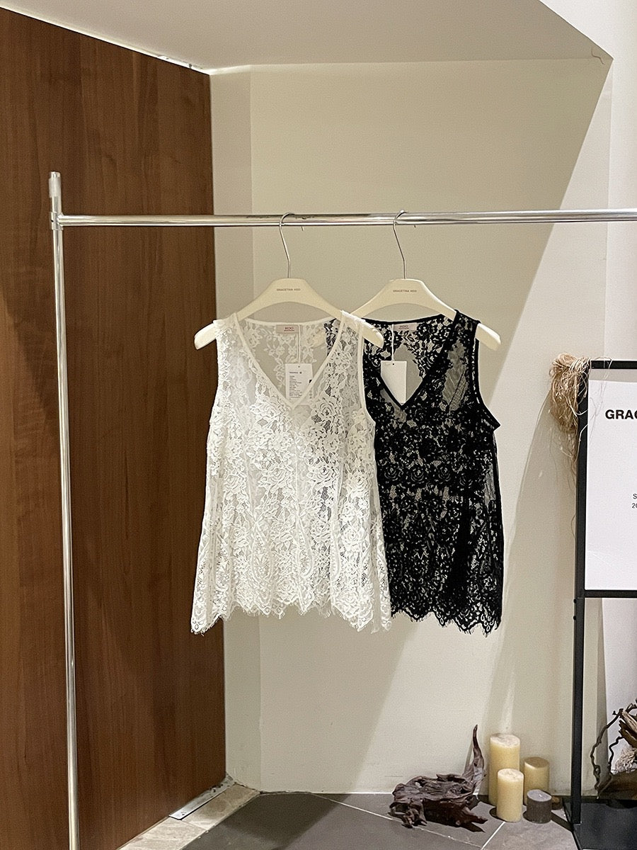 PREORDER - Yuka Lace Tank Top