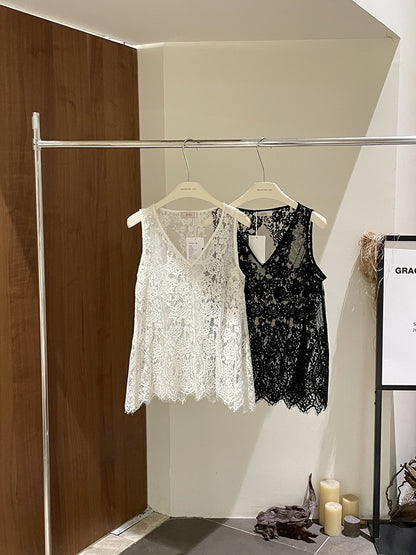 PREORDER - Yuka Lace Tank Top