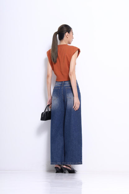 Josie V-Neck Cap Sleeve Knit