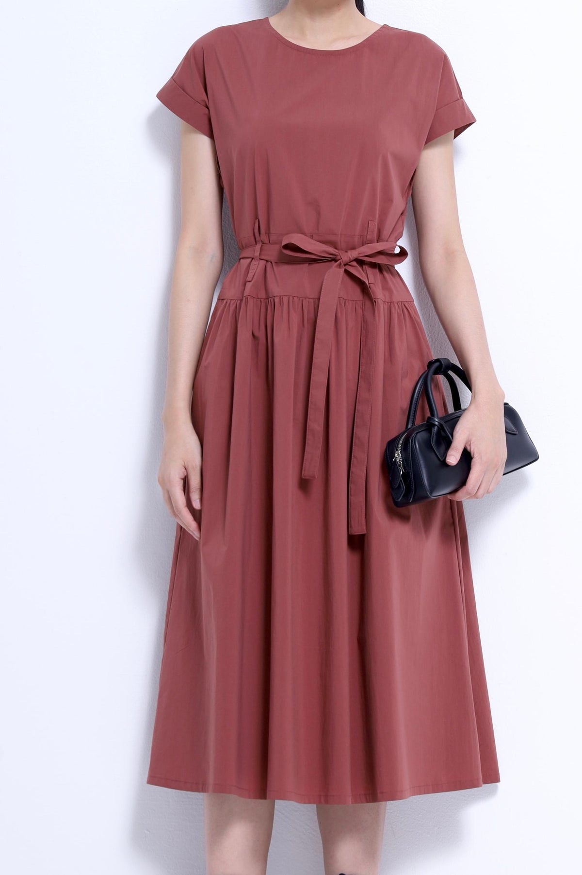 Sarah Waist Tie Midi Dress
