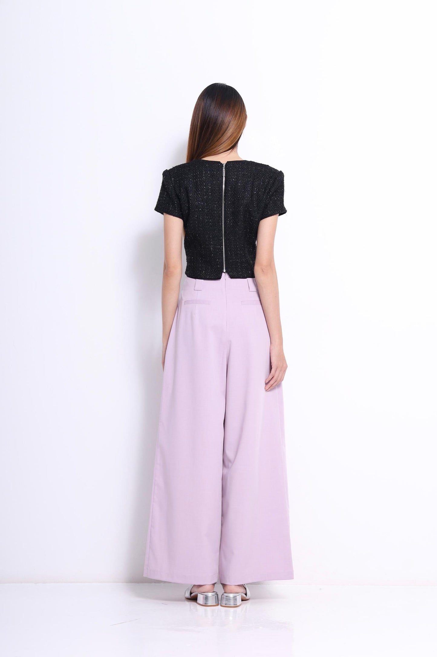 Letitia Open Slit Wide Leg Pants