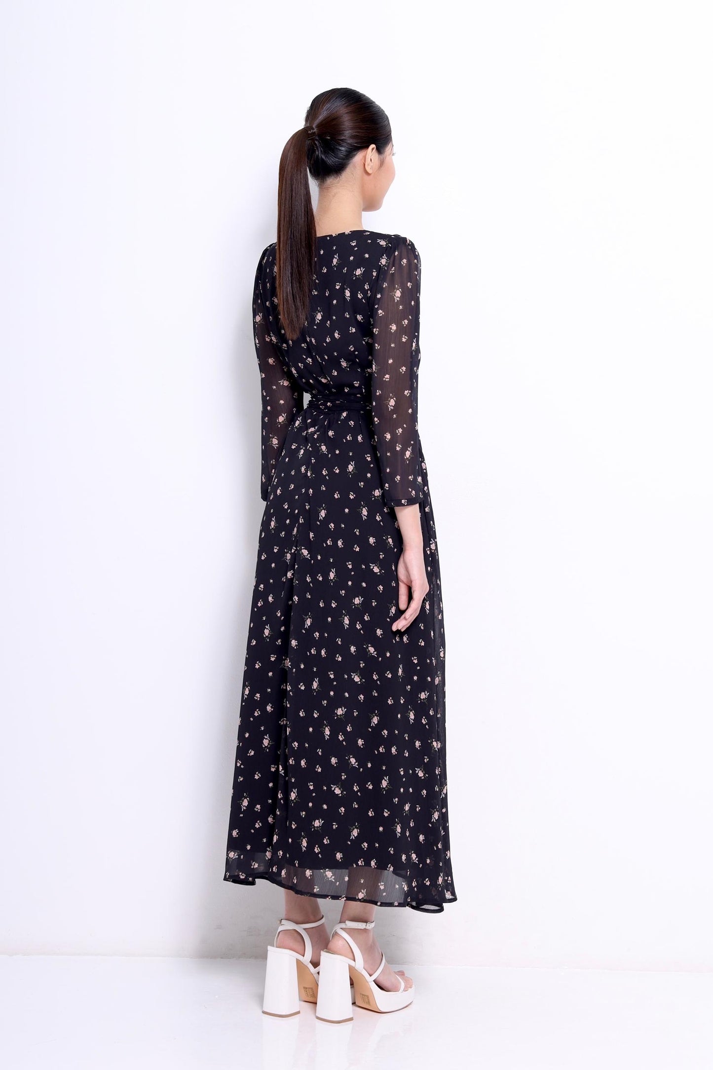 Lilian Chiffon Floral Dress