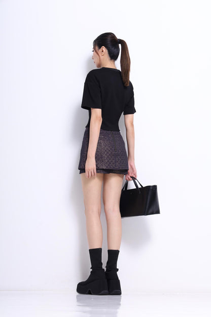 Trish Rose Beaded Scuba Tee