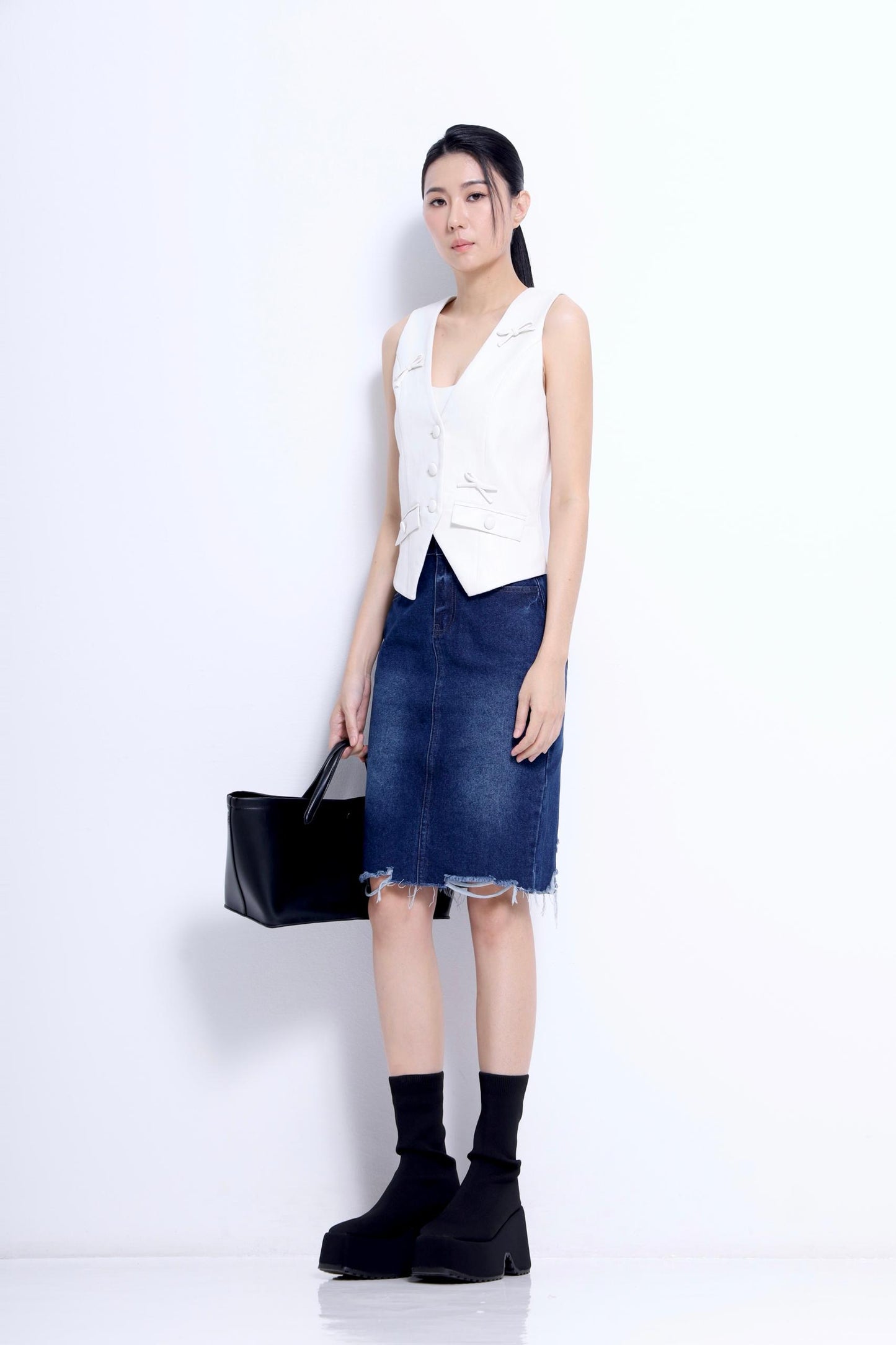 Olivia Faux Leather Vest