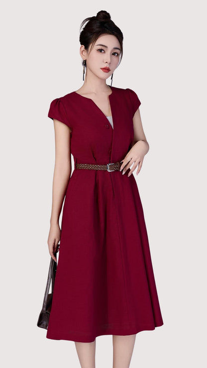 Ziri V-Neck Aline Dress