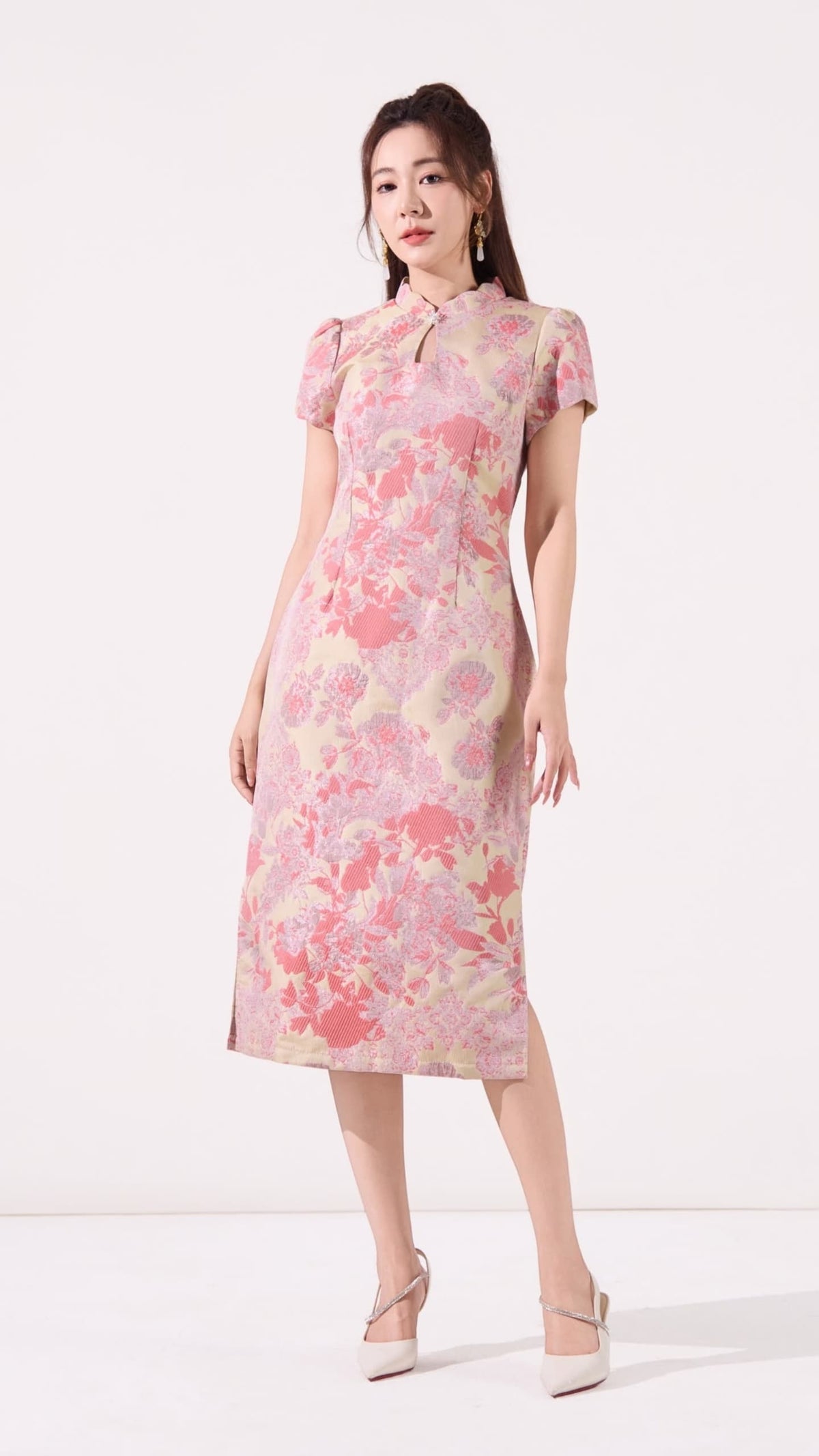 Ziri Jacquard Qipao Dress