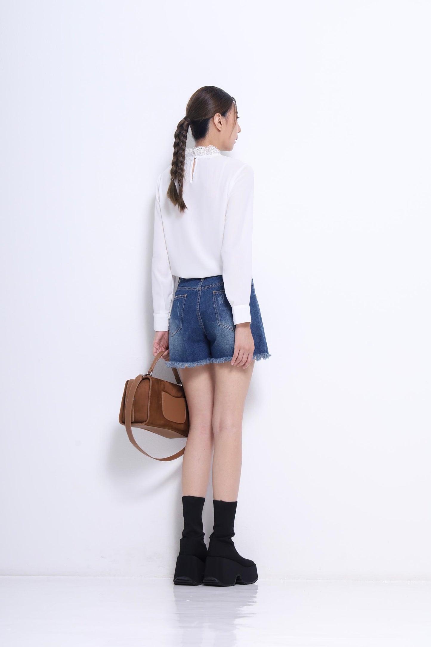 Lacey Mock neck Lace Blouse
