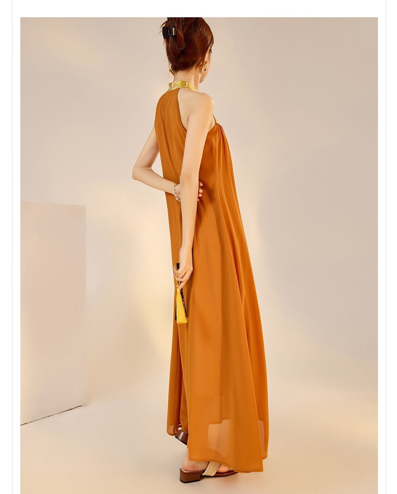 Ruyi Orient Halter Dress