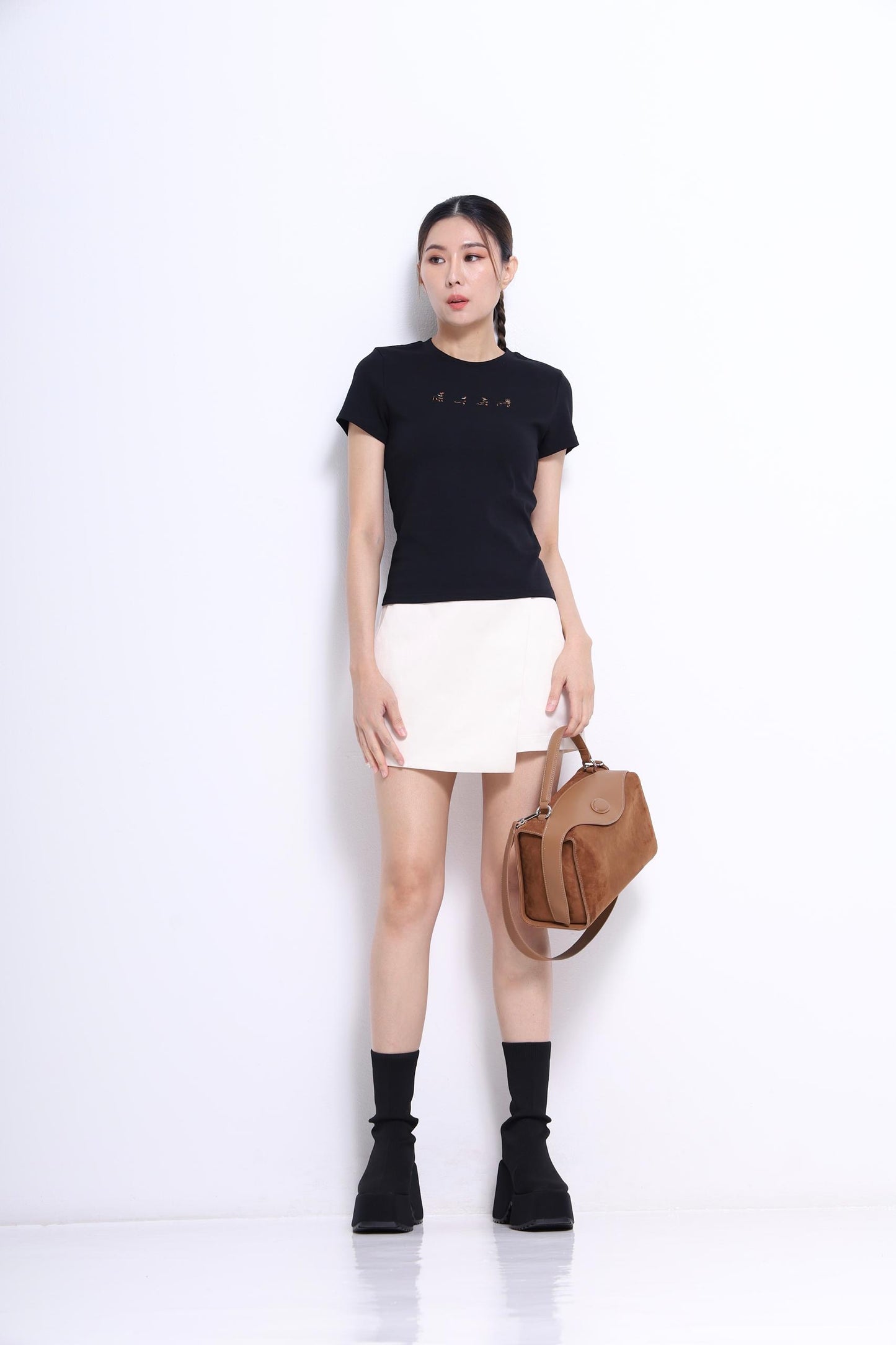 Dachshund Embroidered Fitted Tee