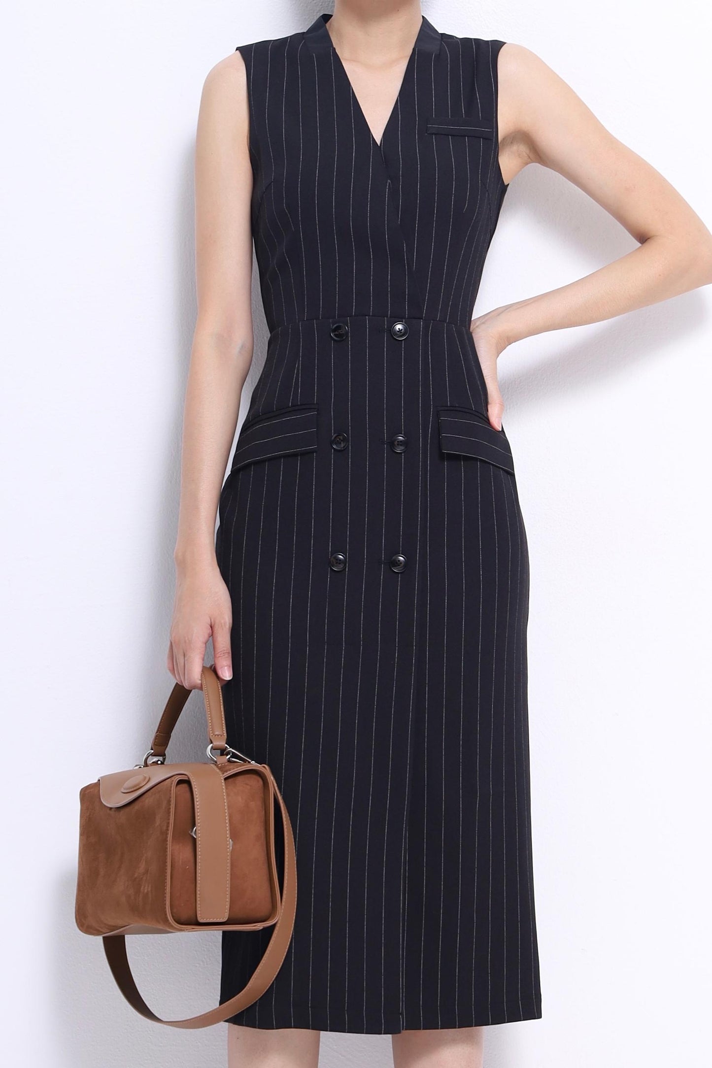 Miranda V-Neck Midi Dress