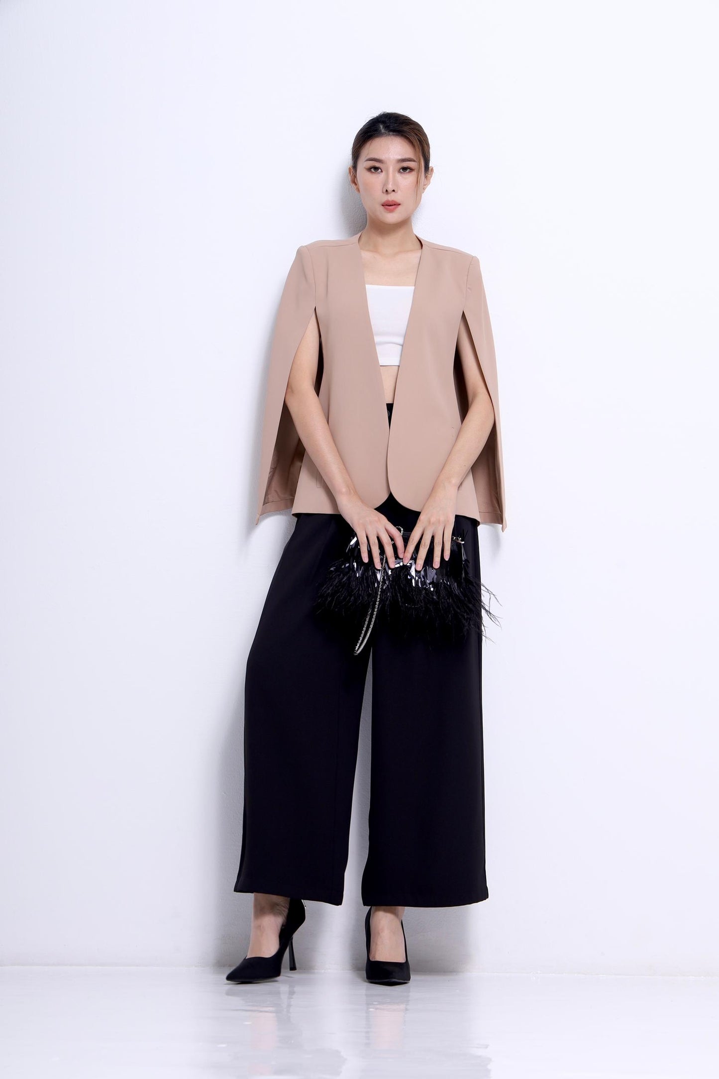 Jace Tailored Cape Blazer