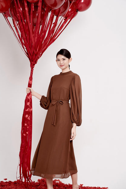 Eloise Open Back Chiffon Dress