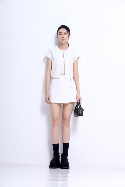 Taylor Round Neck Cropped Top
