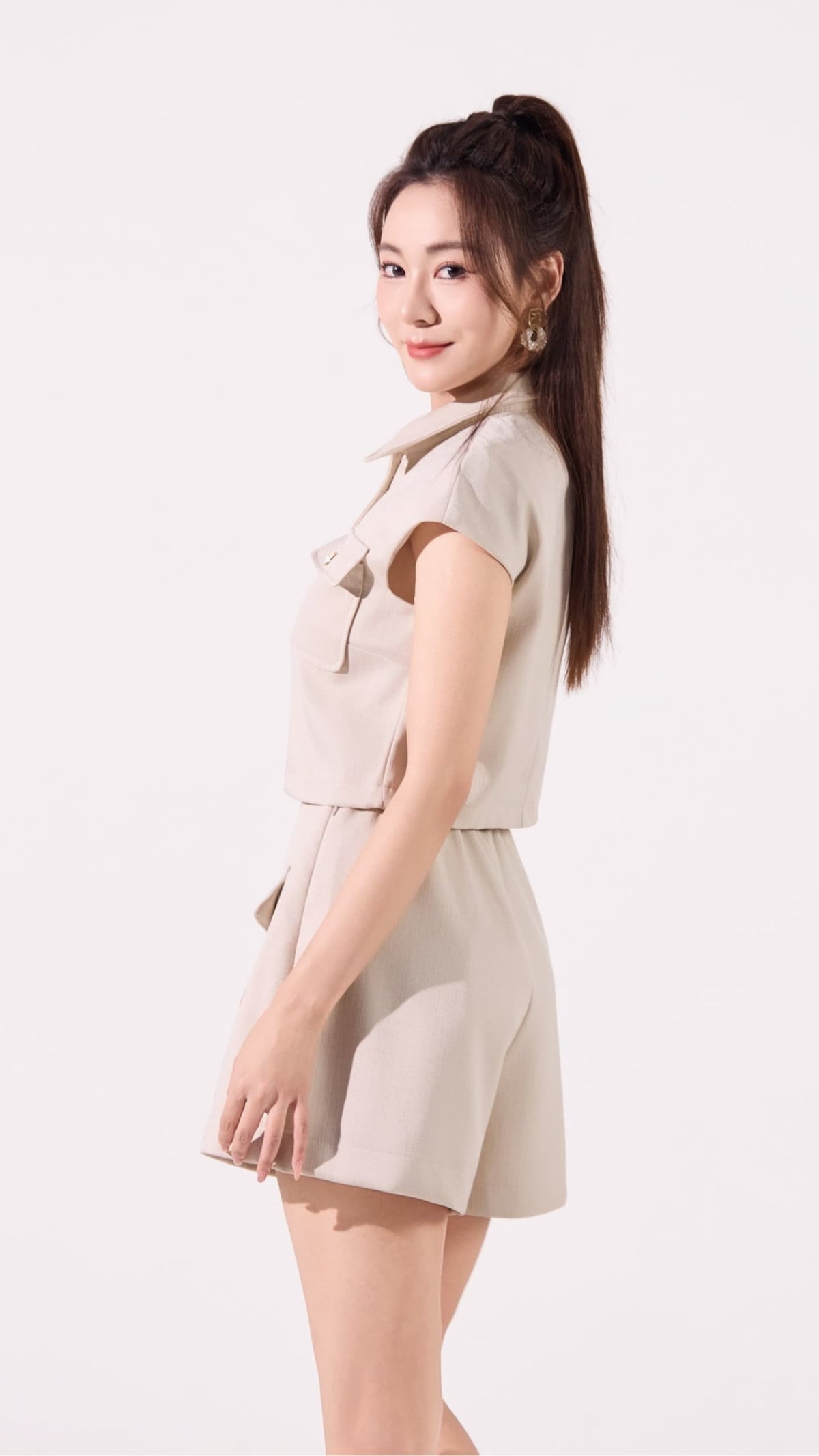 Ziri Tweed Boxy Cropped Top