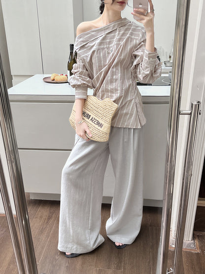 Vera Wide Leg Linen Pants