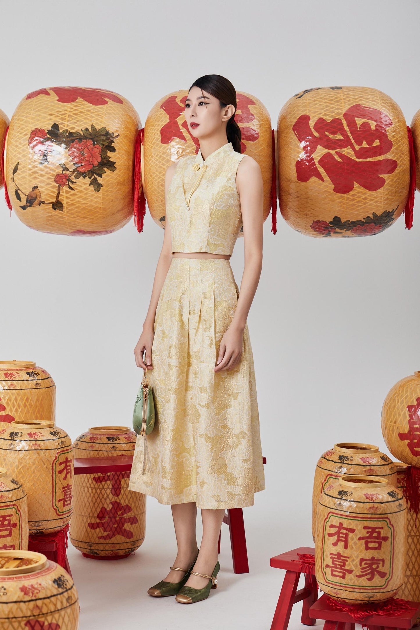 Ran Orient A-line Skirt