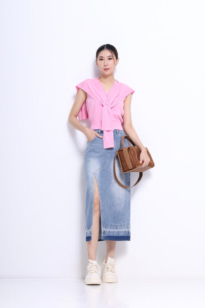 Josie 2 piece V-Neck Knit Vest