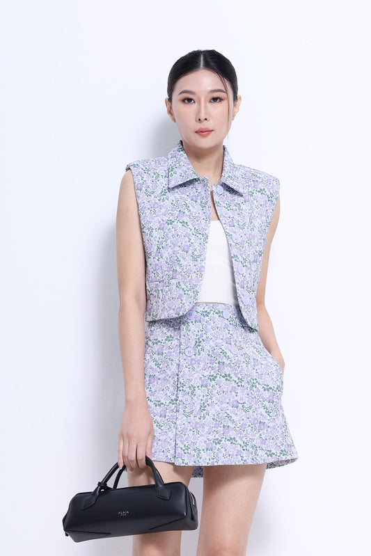 Florine Biker Vest Top