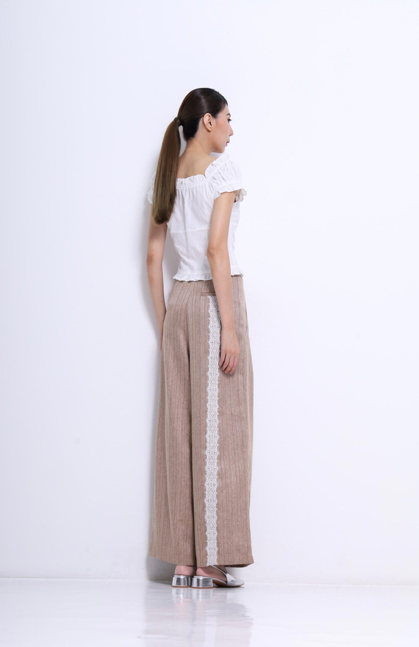 Giselle V-Neck Ruffle Blouse