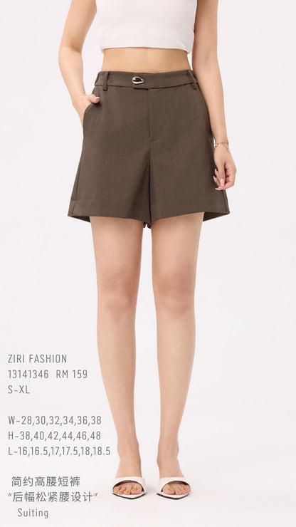 Ziri High Waist Tailored Shorts