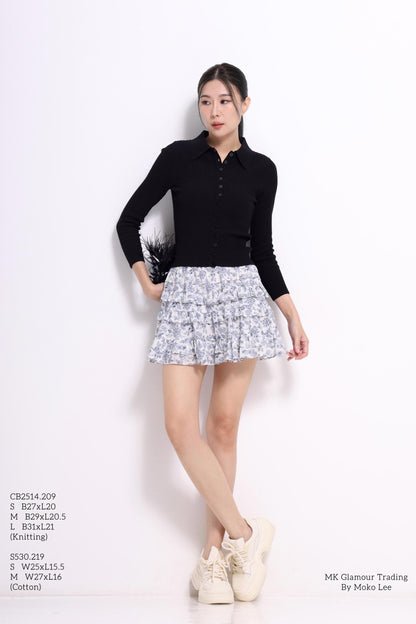 Jess Button Down Knit Top