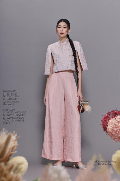 Feng Wide Legged Satin Pants