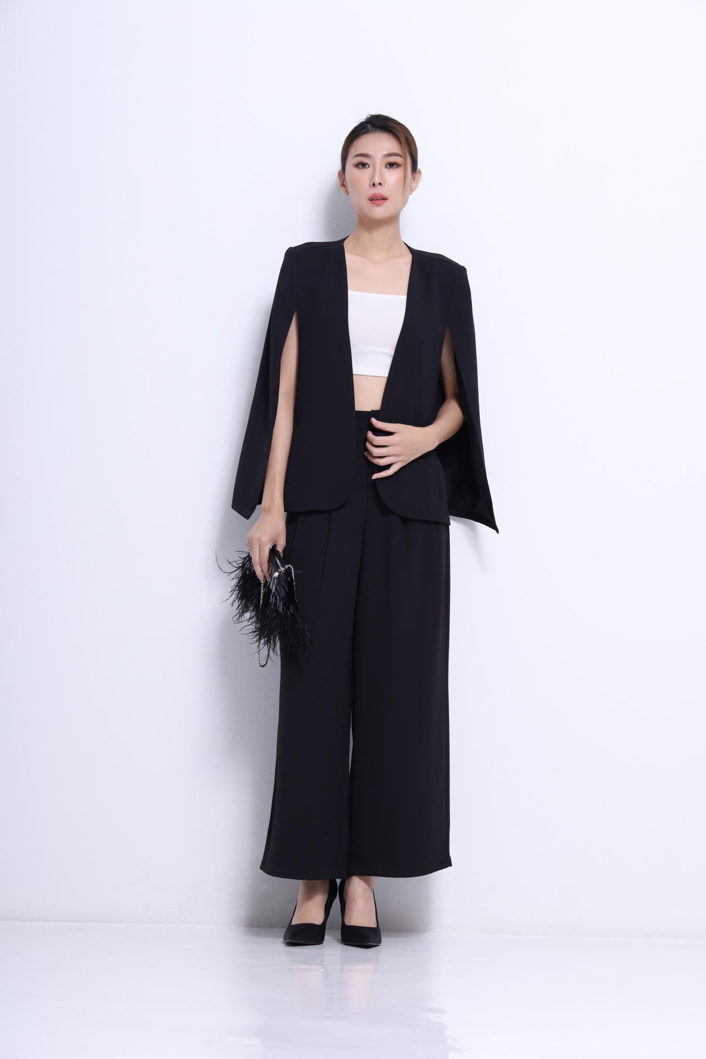 Jace Tailored Cape Blazer