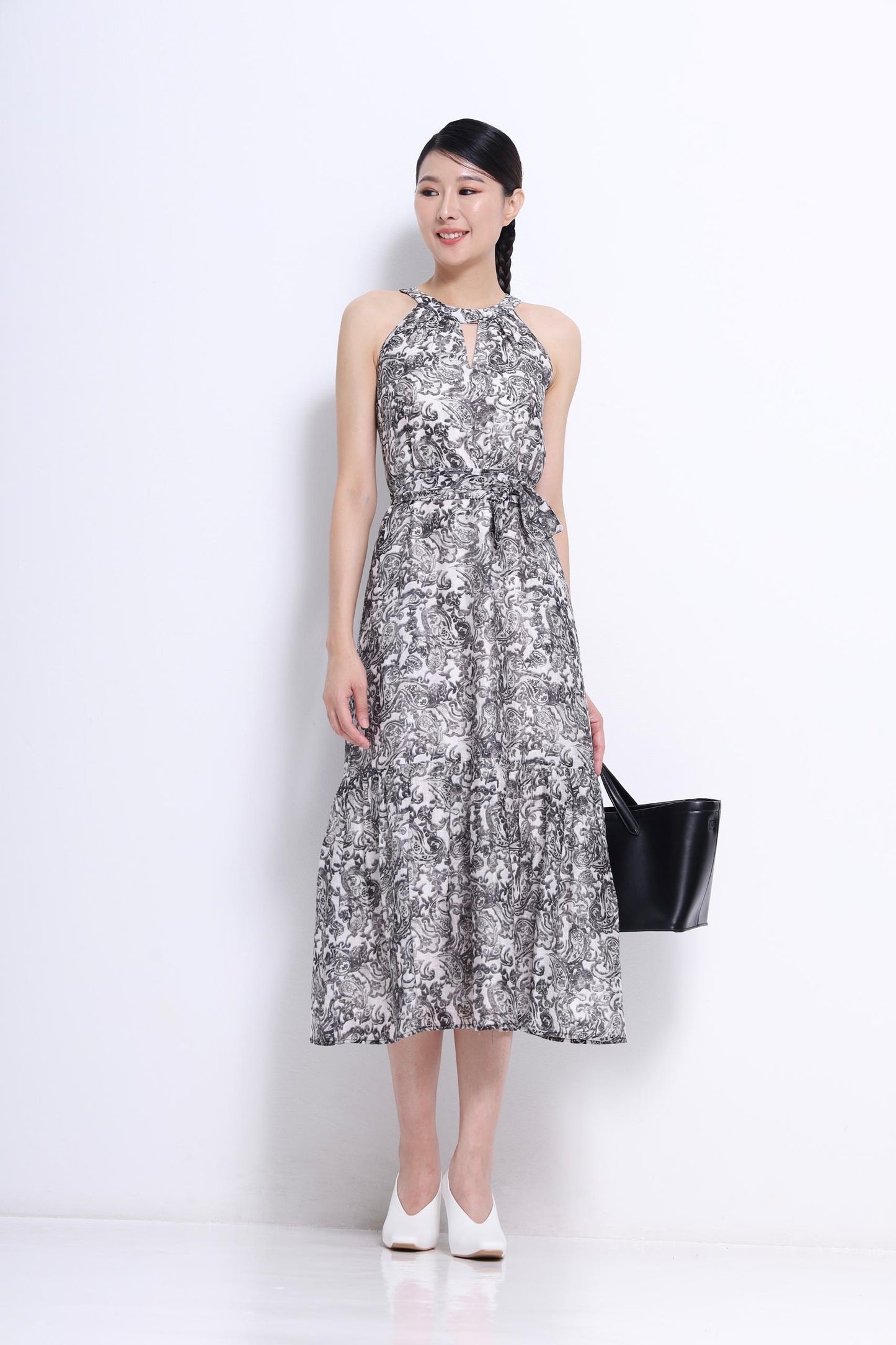 Mona Cut In Printed Dress