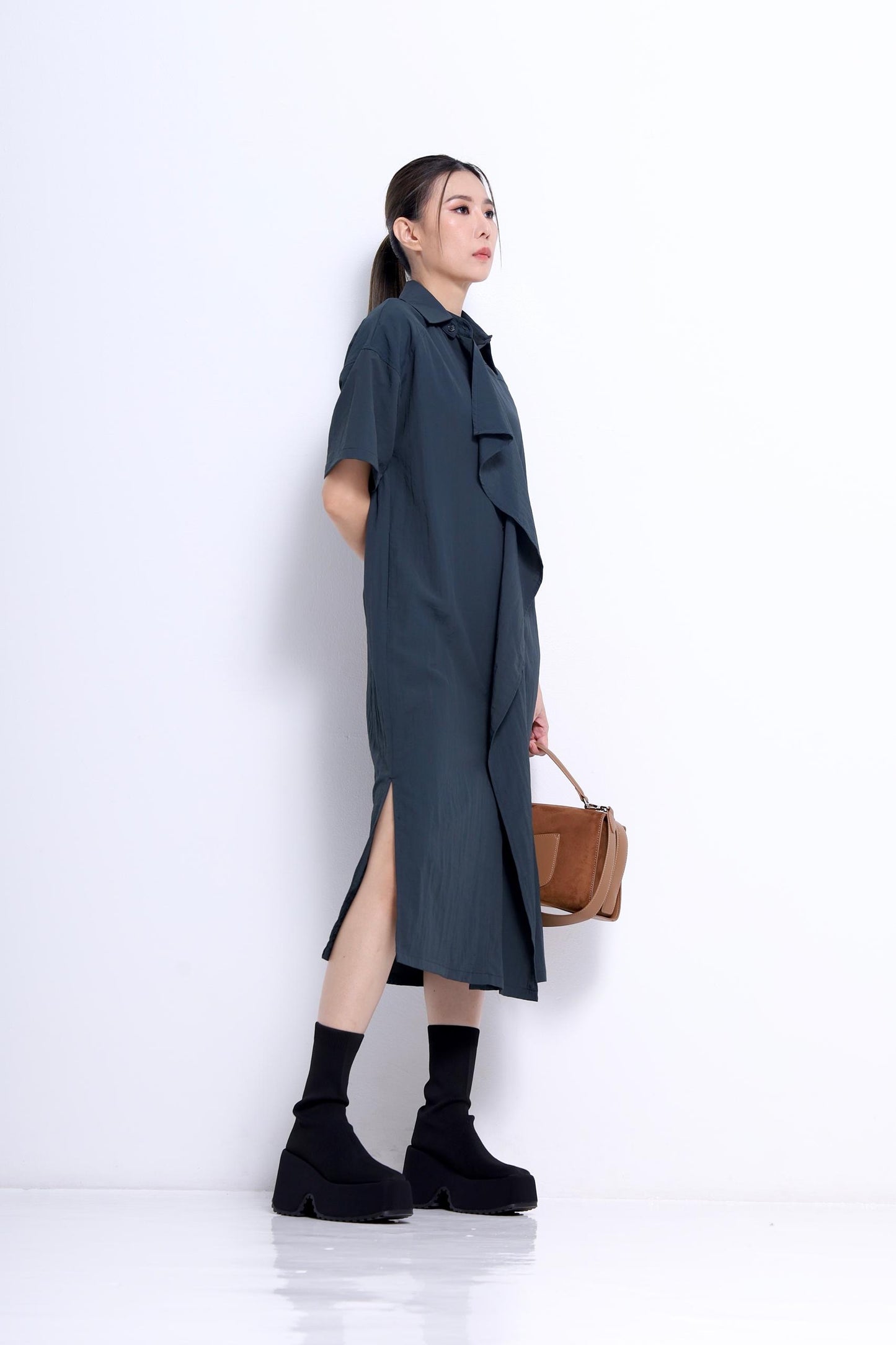 Jaime Oversized Trench Shirt Dress