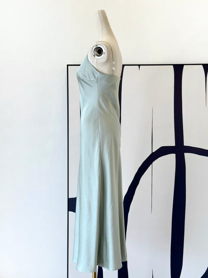 Niya Satin Dress with Pearl Strap