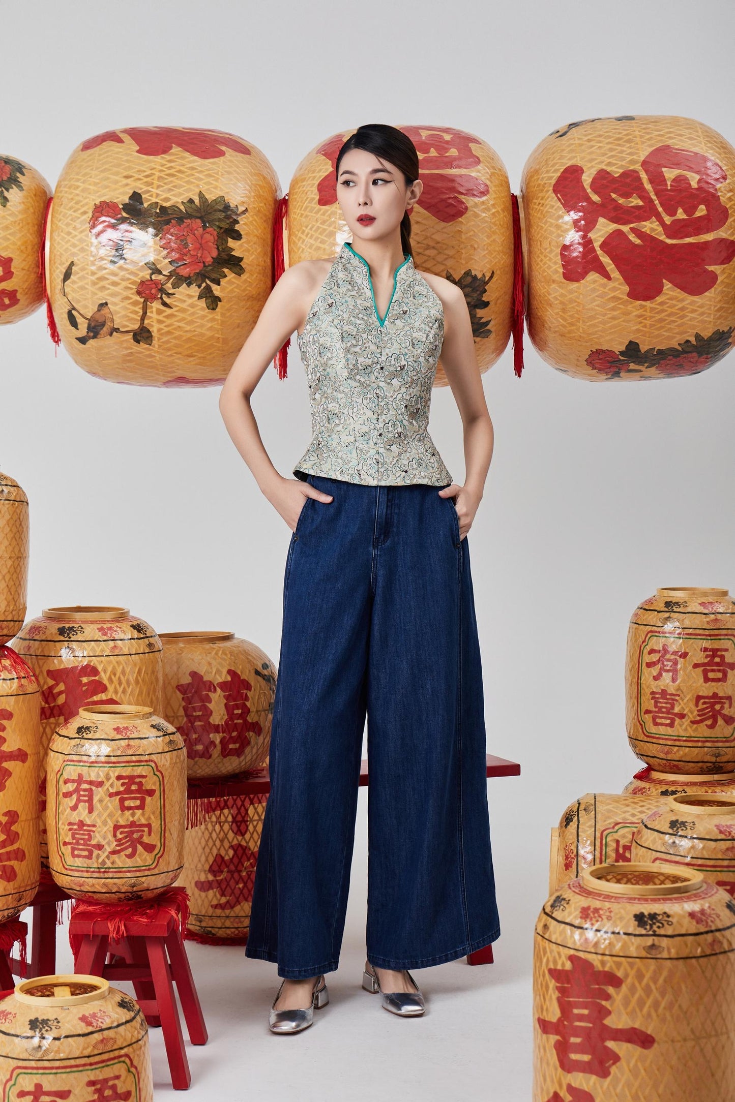 Mandy Wide Legged Denim Jeans