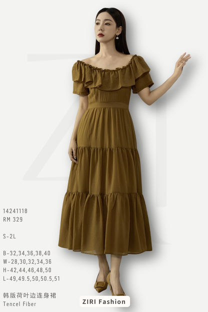 Ziri Flowy Ruffles Dress