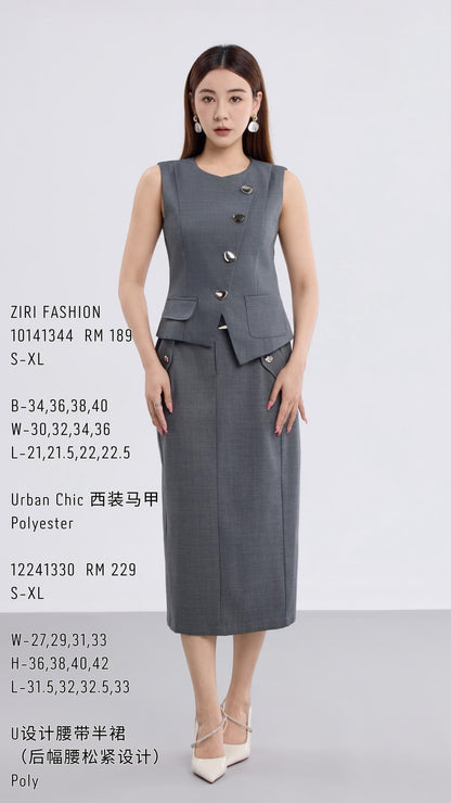 Aurelia Midi Pencil Skirt