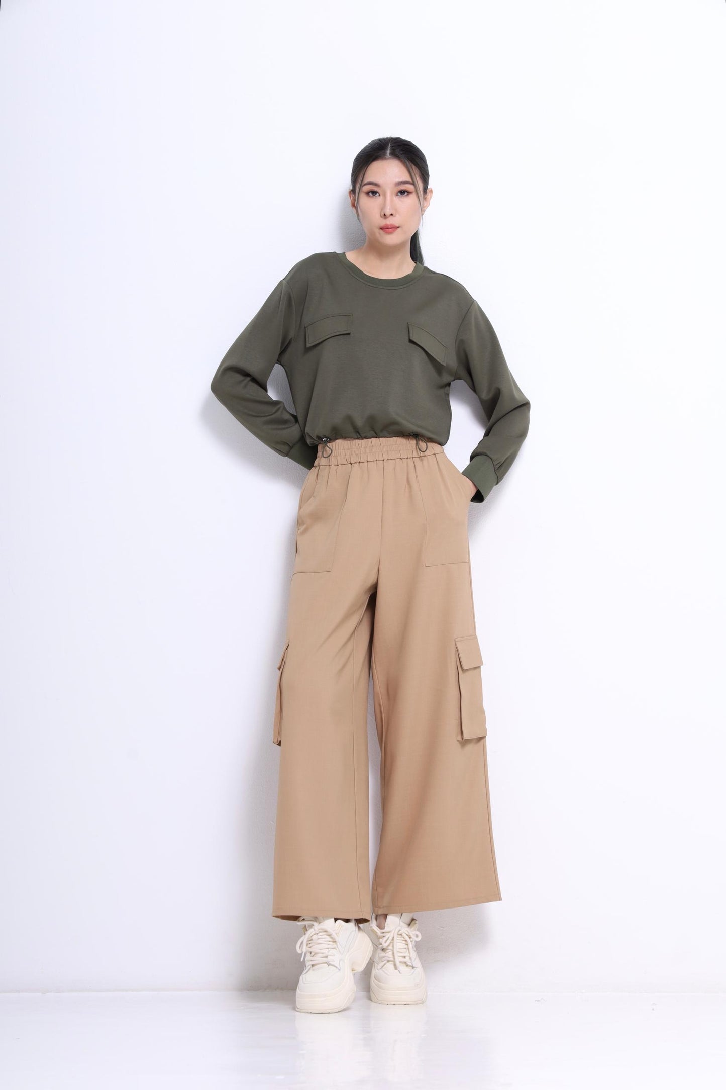 Misa Relaxed Drawstring Sweater